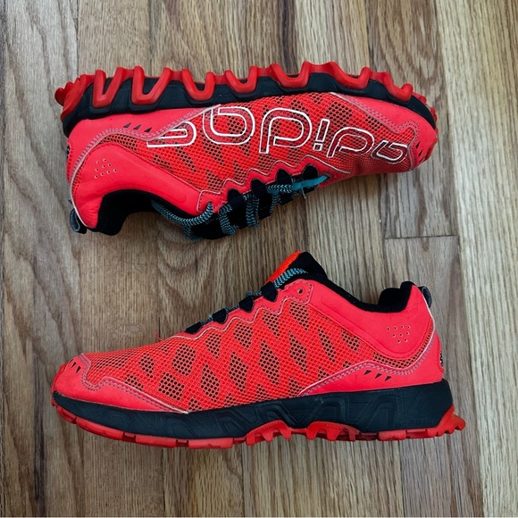 Adidas Vigor TR 4 Ortholite Unisex Neon Orange Running Sneakers Size 5 - Picture 2 of 9